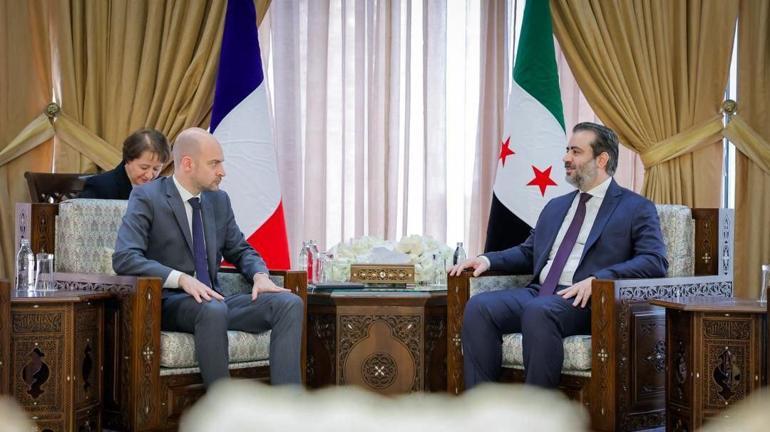 Suriye Dışişleri Bakanı Şeybani, Fransız mevkidaşı ile Şamda görüştü