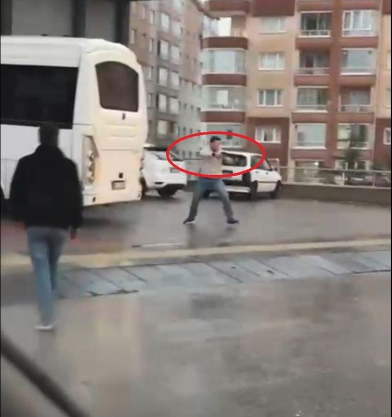 Ankarada pompalı tüfekli kavga O anlar kamerada... 2 gözaltı