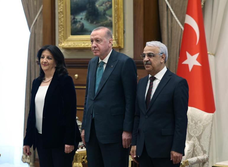 Cumhurbaşkanı Erdoğanın kabulü sonrası DEM Partiden açıklama