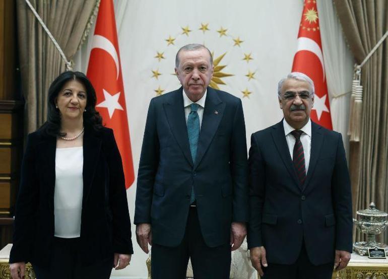 Cumhurbaşkanı Erdoğanın kabulü sonrası DEM Partiden açıklama