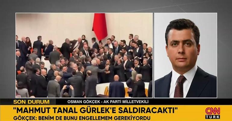 Osman Gökçek, Meclisteki kavga anını CNN TÜRKte anlattı