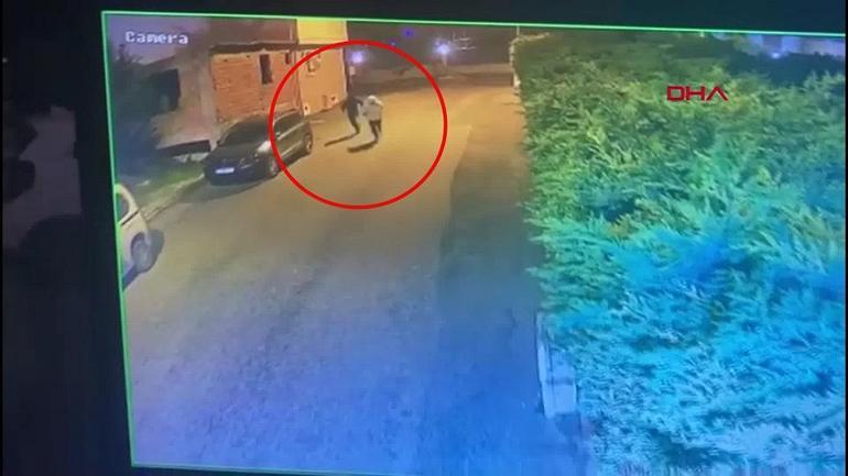 İş yerine molotofla saldırı O anlar güvenlik kameralarına saniye saniye yansıdı