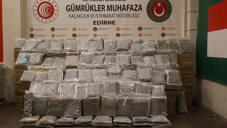 Üç gümrük kapısında 4,6 milyar liralık uyuşturucu ele geçirdi