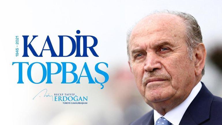 Cumhurbaşkanı Erdoğan, Kadir Topbaşı andı