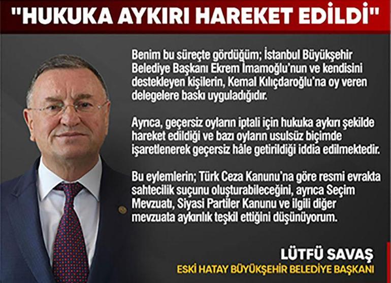 Ekrem İmamoğlu seçimde delegelere baskı uyguladı