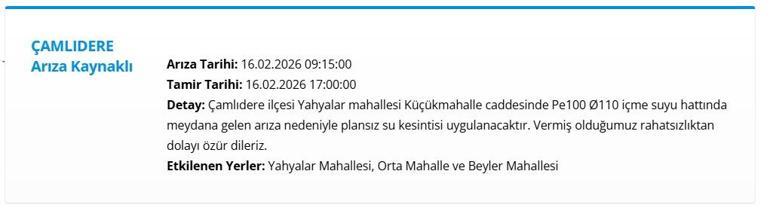  ASKİ Ankara Su Kesintisi Ne Zaman Bitecek 16 Şubat Pazartesi Ankarada Sular Ne Zaman Gelecek ASKİ Duyurdu