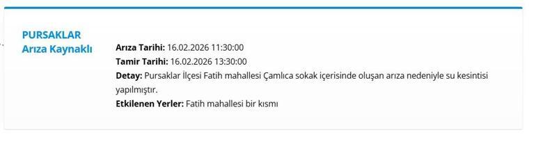  ASKİ Ankara Su Kesintisi Ne Zaman Bitecek 16 Şubat Pazartesi Ankarada Sular Ne Zaman Gelecek ASKİ Duyurdu