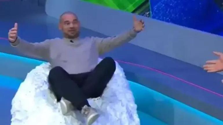 Galatasarayın eski yıldızı Wesley Sneijder, Juventusla dalga geçti: Karlı maça gönderme