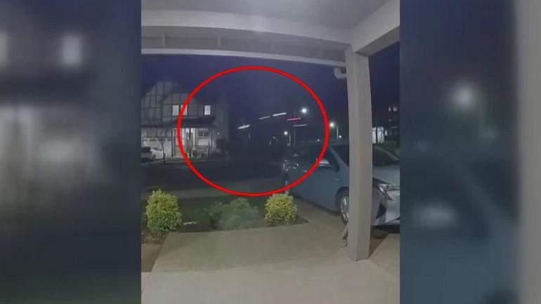 ABDde araç eve böyle daldı