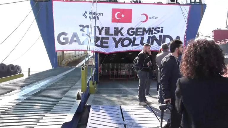 21. İyilik Gemisi Gazze’ye uğurlandı