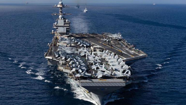 ABD-İran gerilimi tırmanıyor En gelişmiş uçak gemisi Ford, Cebelitarık Boğazını geçti