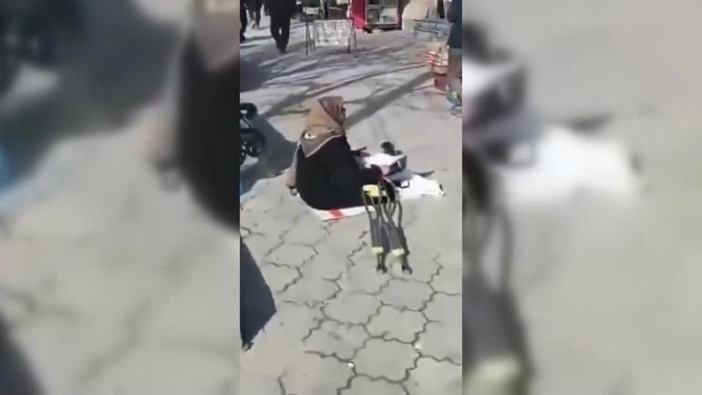  Pos cihazlı dilenci