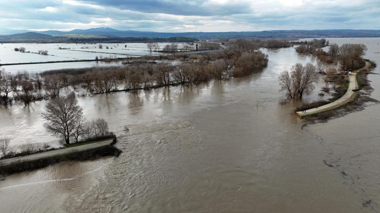 Edirnede taşkın alarmı Tunca Köprüsü trafiğe kapatılıyor
