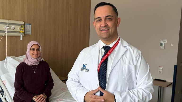 Karnından 30 santimlik tümör çıktı