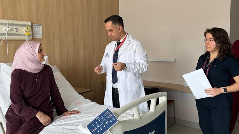 Karnından 30 santimlik tümör çıktı