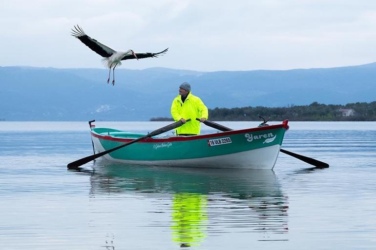 Yaren Leylek 15. kez Adem Amcanın kayığına kondu