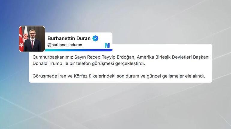Erdoğandan telefon diplomasisi