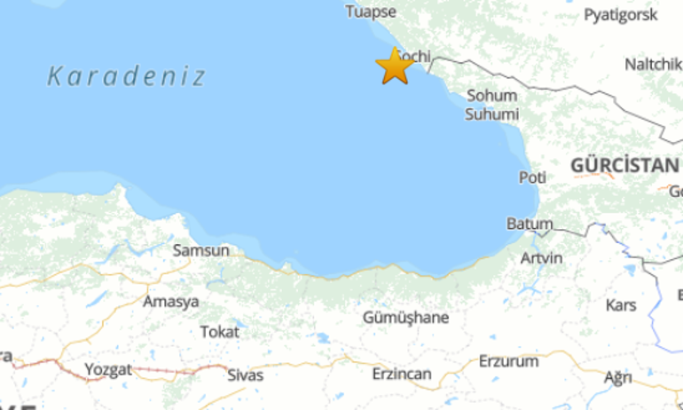 SON DAKİKA... Karadenizde 4 büyüklüğünde deprem