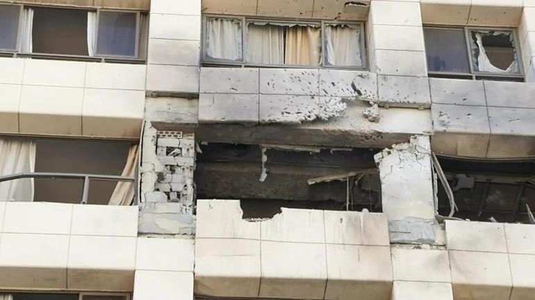 CNN TÜRK, İsrailin Beyrutta vurduğu oteli görüntüledi: 4 ölü, en az 10 yaralı
