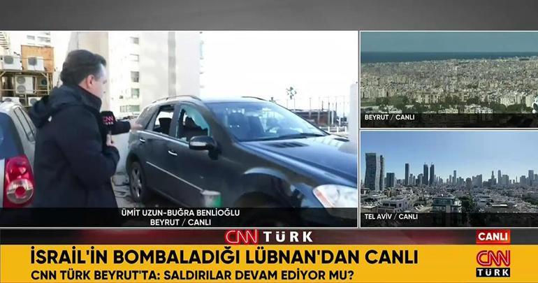 CNN TÜRK, İsrailin Beyrutta vurduğu oteli görüntüledi: 4 ölü, en az 10 yaralı