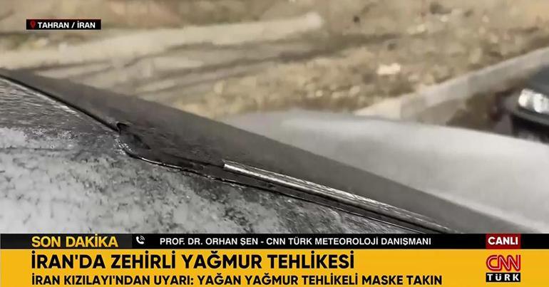 Son dakika... İranda zehirli yağmur tehlikesi: Türkiyeyi etkiler mi CNN TÜRK vurulan petrol deposuna girdi