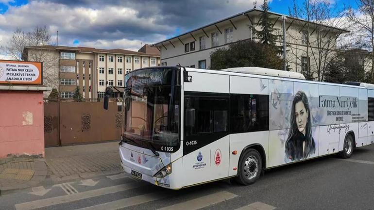 İETTden Fatma Nur öğretmen için hatıra otobüsü