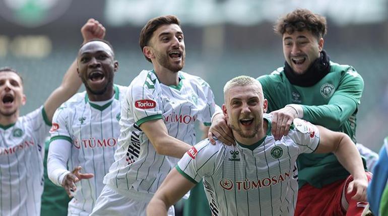 Kocaelispor ile Konyaspor arasında olaylı maç Konyaspor geri döndü