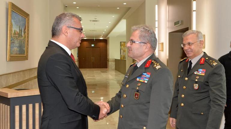 KKTC Cumhurbaşkanı Erhürman, Kara Kuvvetleri Komutanı Orgeneral Tokeli kabul etti