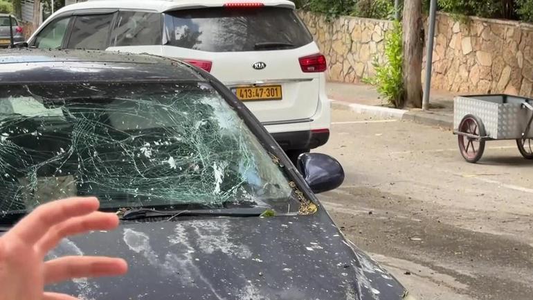 CNN TÜRK sahada: İşte İsrail’e düşen İran füzeleri