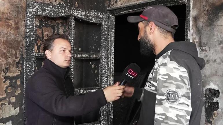 CNN TÜRK ekibi Lübnanda… İşte İsrail’in bombaladığı ev