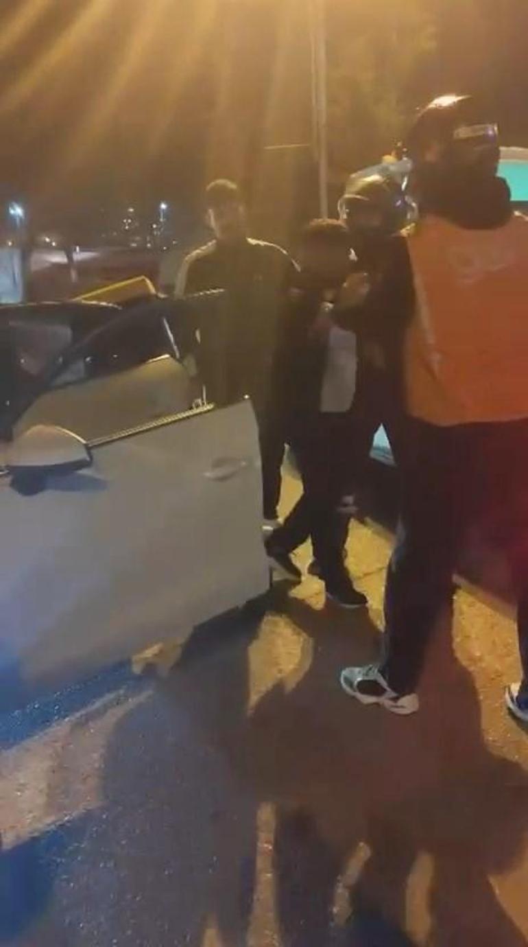 İstanbulda trafik magandası dehşet saçtı Tartıştığı kuryeyi önce dövdü sonra ayaklarını ezdi