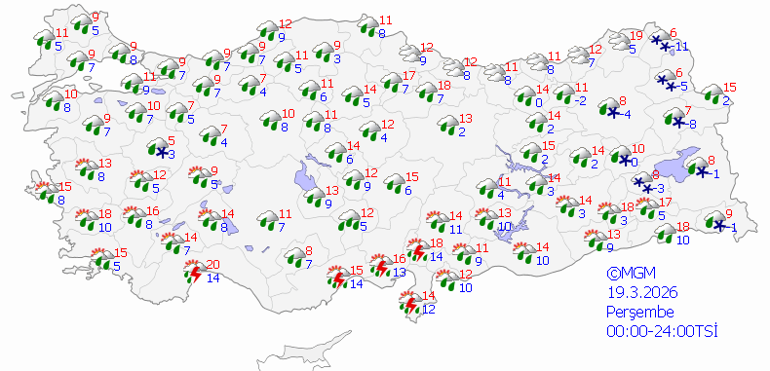 19 MART HAVA DURUMU SON DAKİKA: Arefe günü hava nasıl olacak İstanbul, İzmir, Ankara hava durumu