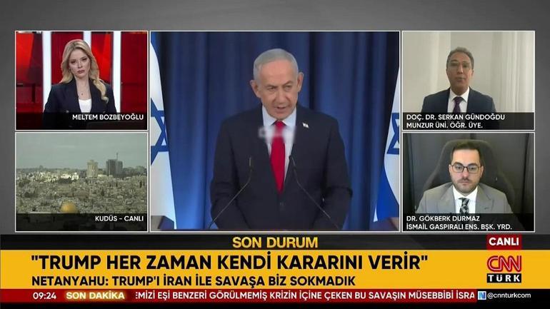 Topu Washingtona attı Netanyahu: ‘’ABDyi savaşa biz sokmadık’’