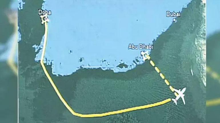  Uçağın rotası dikkat çekti