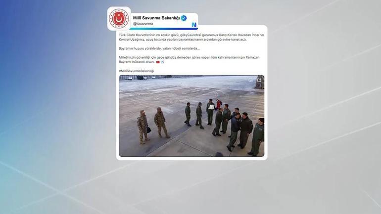 “Bayram huzuru yürekte, vatan nöbeti semalarda”