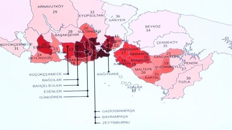  İşte en riskli ilçeler
