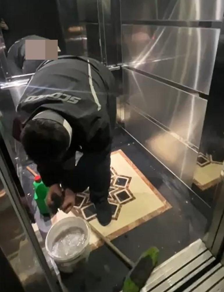  Asansörde akılalmaz olay