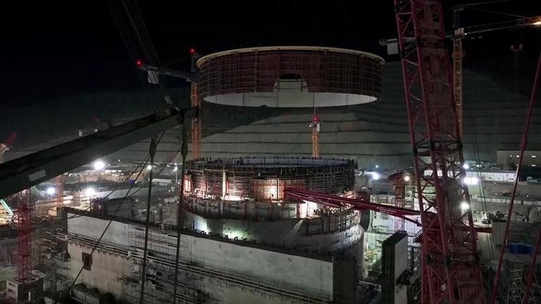 Akkuyuda çalışmalar sürüyor… 2’nci Güç ünitesinin ekipman montajları tamamlandı