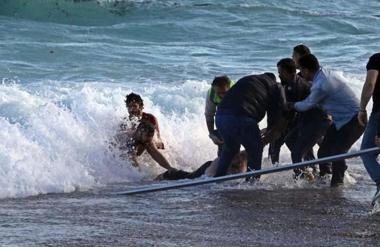  Sahilde saniyelerle yarışı kaybetti