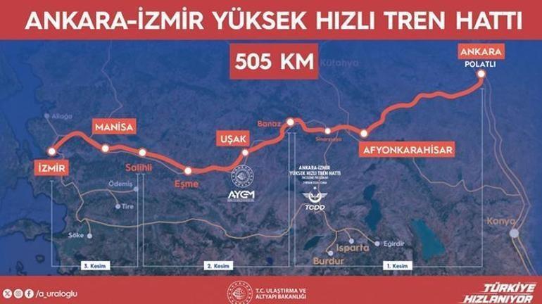 Bakan Uraloğlu Ankara-İzmir arası hızlı tren 14 saatlik yol 3.5 saate düşecek