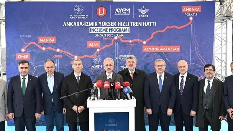 Bakan Uraloğlu Ankara-İzmir arası hızlı tren 14 saatlik yol 3.5 saate düşecek