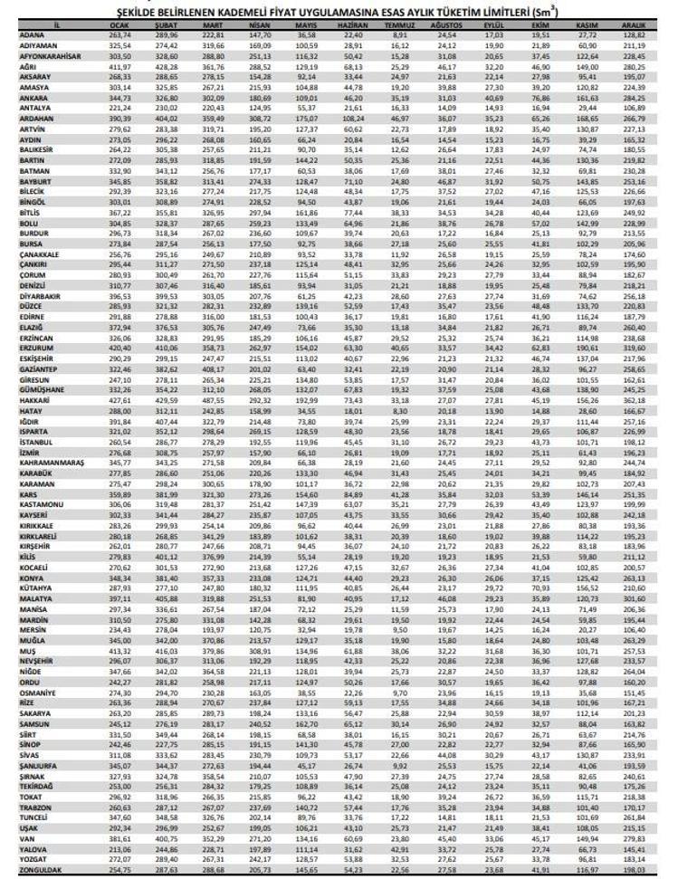 11 soruda doğal gazda kademeli tarife uygulaması
