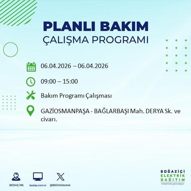 İSTANBUL’DA 8 SAATLİK ELEKTRİK KESİNTİSİ 6 Nisan Hangi İlçelerde Elektrik Yok BEDAŞ ve AYEDAŞ Duyurdu