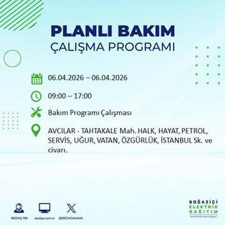 İSTANBUL’DA 8 SAATLİK ELEKTRİK KESİNTİSİ 6 Nisan Hangi İlçelerde Elektrik Yok BEDAŞ ve AYEDAŞ Duyurdu