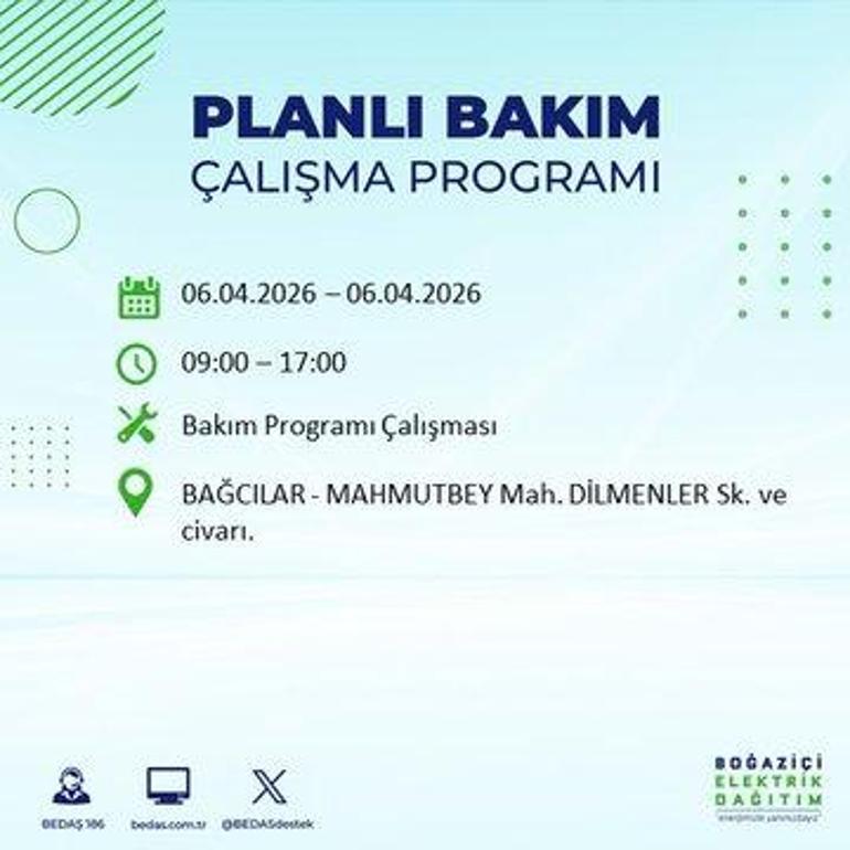 İSTANBUL’DA 8 SAATLİK ELEKTRİK KESİNTİSİ 6 Nisan Hangi İlçelerde Elektrik Yok BEDAŞ ve AYEDAŞ Duyurdu