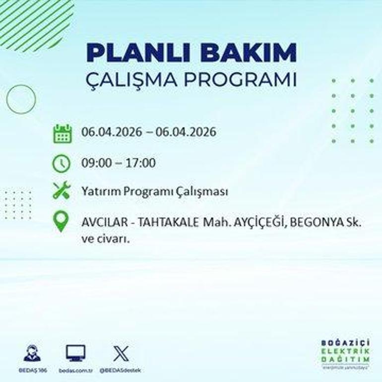 İSTANBUL’DA 8 SAATLİK ELEKTRİK KESİNTİSİ 6 Nisan Hangi İlçelerde Elektrik Yok BEDAŞ ve AYEDAŞ Duyurdu