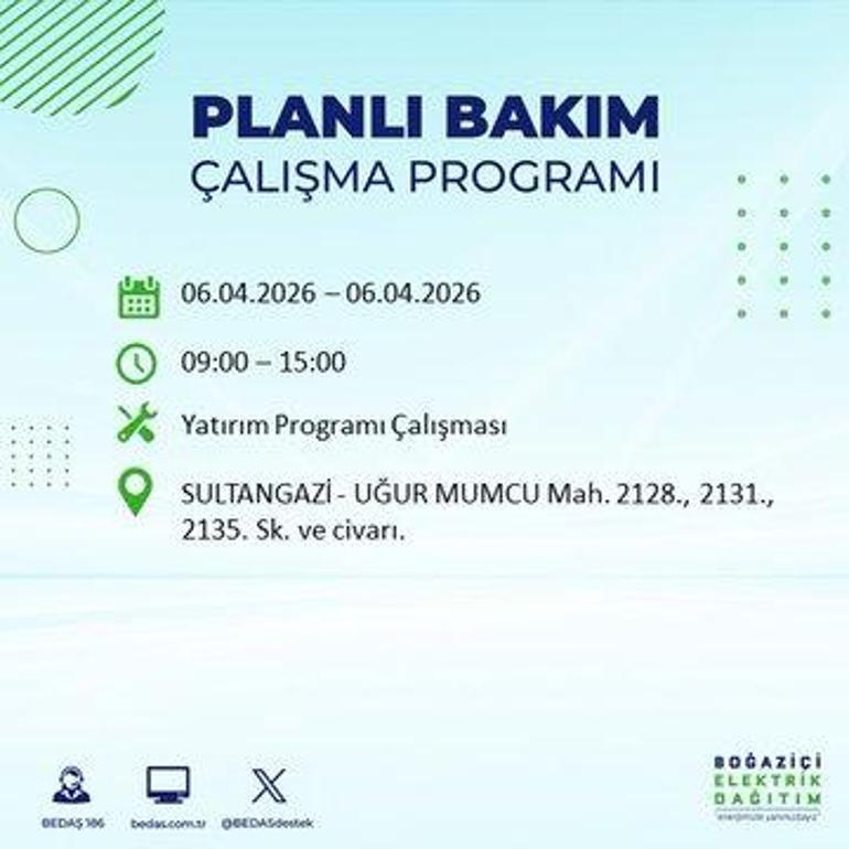 İSTANBUL’DA 8 SAATLİK ELEKTRİK KESİNTİSİ 6 Nisan Hangi İlçelerde Elektrik Yok BEDAŞ ve AYEDAŞ Duyurdu