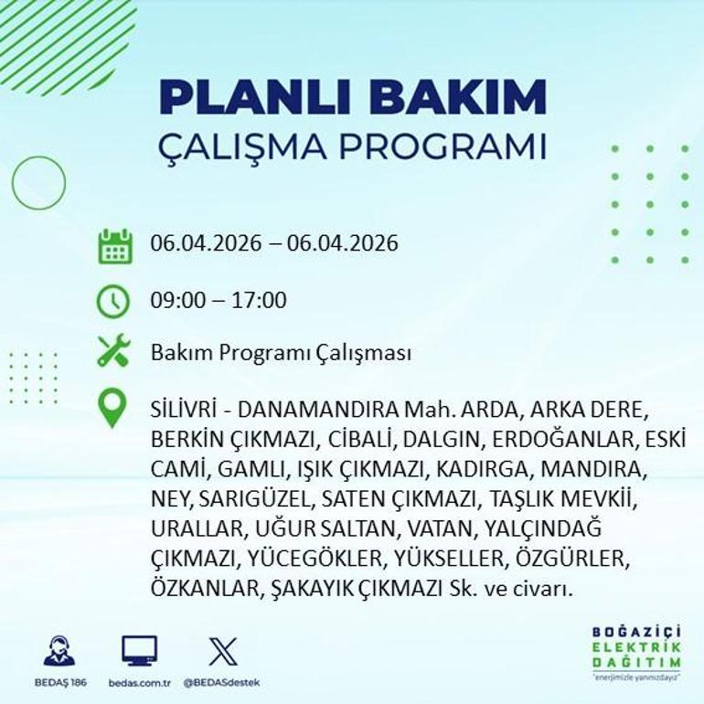 İSTANBUL’DA 8 SAATLİK ELEKTRİK KESİNTİSİ 6 Nisan Hangi İlçelerde Elektrik Yok BEDAŞ ve AYEDAŞ Duyurdu