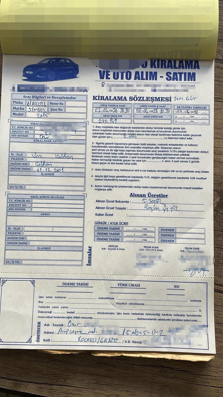 Saldırganla ilgili yeni detaylar ortaya çıktı Araç kiralama süresini uzatmış