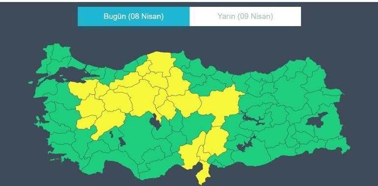 8 NİSAN HAVA DURUMU SON DAKİKA Meteoroloji duyurdu: Kuvvetli olacak İstanbul, Ankara, İzmir hava tahminleri